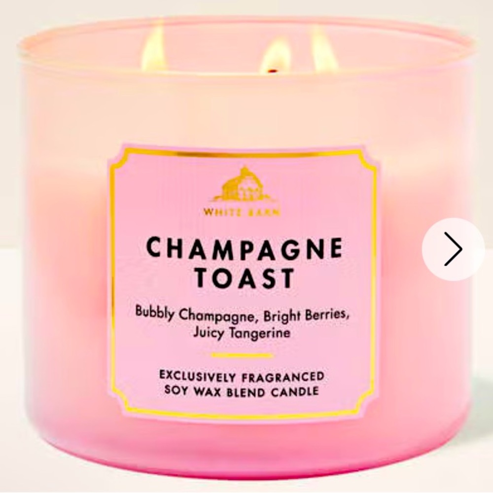 Bath & Body Works Champagne Toast 3 wick candle brand new